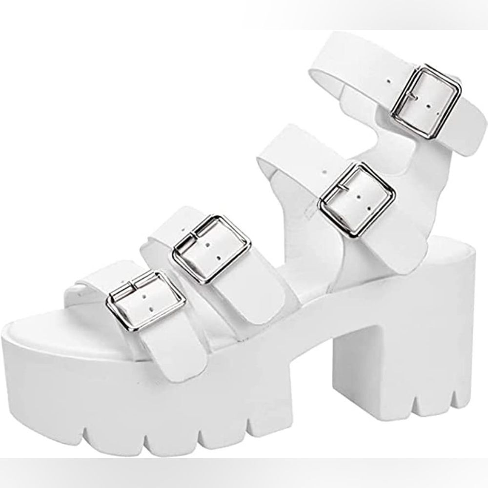 (38-4548) READYSALTED Jaffa-10 Women's Chunky Platform Sandals Sz 8